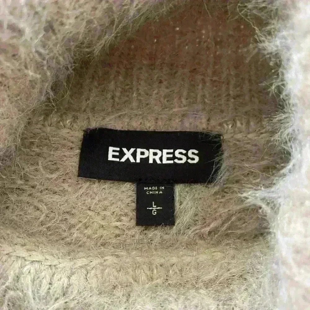 Express Fuzzy Turtleneck Sweater - image 2